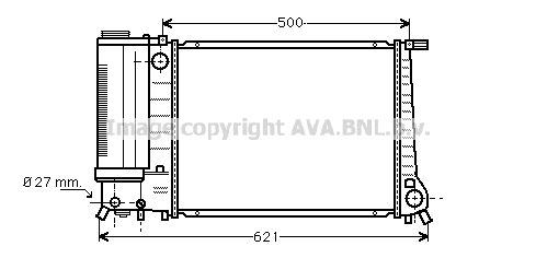 BW2135D AVA QUALITY COOLING Радиатор, охлаждение двигателя