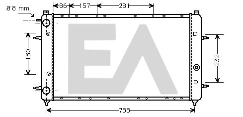 31R77082 EACLIMA Радиатор, охлаждение двигателя