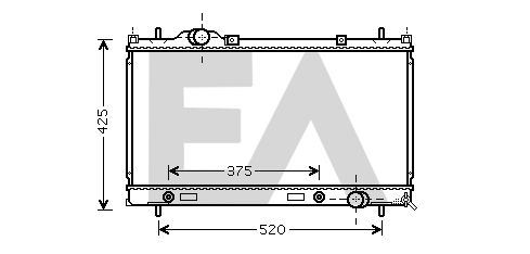 31R12022 EACLIMA Радиатор, охлаждение двигателя