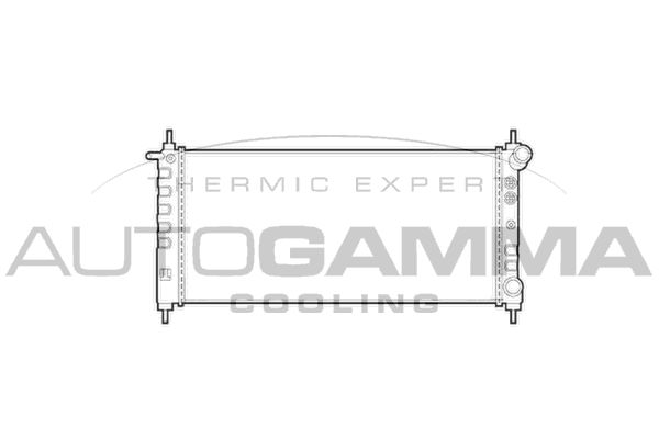 101337 AUTOGAMMA Радиатор, охлаждение двигателя