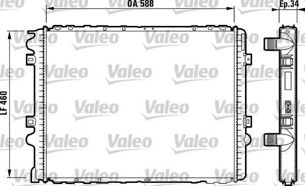 732570 VALEO Радиатор, охлаждение двигателя