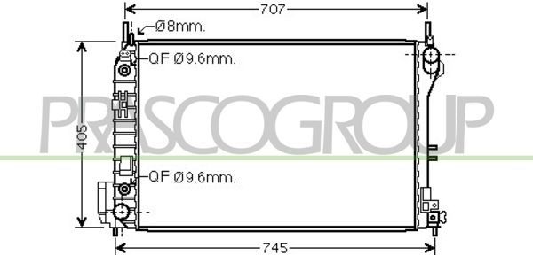 FT520R003 PRASCO Радиатор, охлаждение двигателя