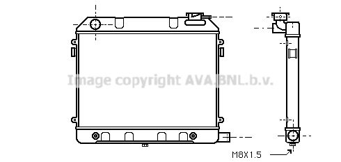 OL2013 AVA QUALITY COOLING Радиатор, охлаждение двигателя