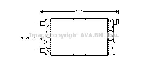 FTA2115 AVA QUALITY COOLING Радиатор, охлаждение двигателя