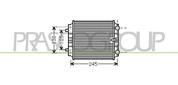 AD038R005 PRASCO Радиатор, охлаждение двигателя