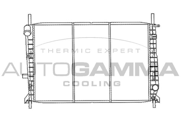 100372 AUTOGAMMA Радиатор, охлаждение двигателя