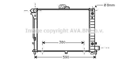 SB2046 PRASCO Радиатор, охлаждение двигателя