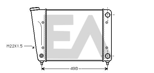 31R77011 EACLIMA Радиатор, охлаждение двигателя