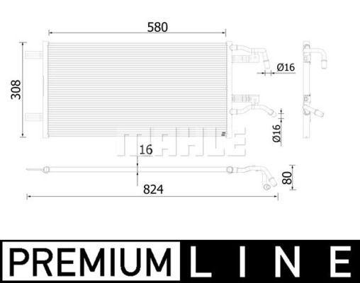 CR935000P MAHLE Радиатор, охлаждение двигателя