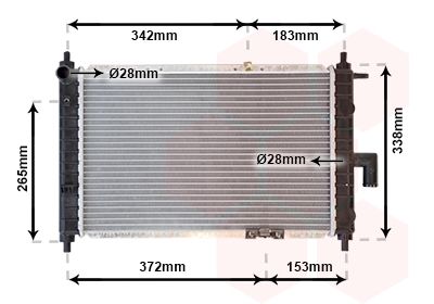 81002046 VAN WEZEL Радиатор, охлаждение двигателя