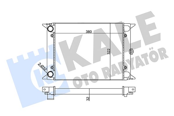 138700 KALE OTO RADYATÖR Радиатор, охлаждение двигателя