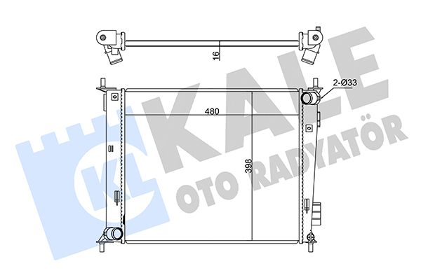 346135 KALE OTO RADYATÖR Радиатор, охлаждение двигателя