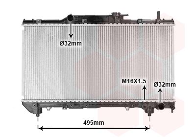 53002201 VAN WEZEL Радиатор, охлаждение двигателя