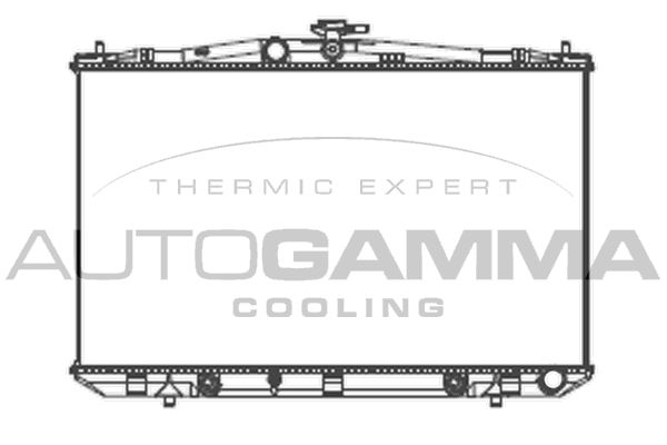 107527 AUTOGAMMA Радиатор, охлаждение двигателя