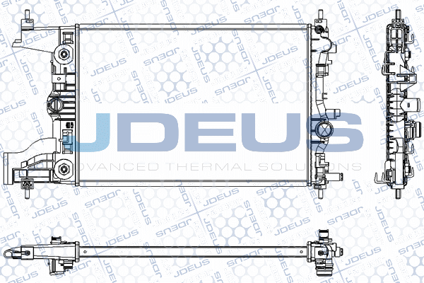 RA0201060 JDEUS Радиатор, охлаждение двигателя