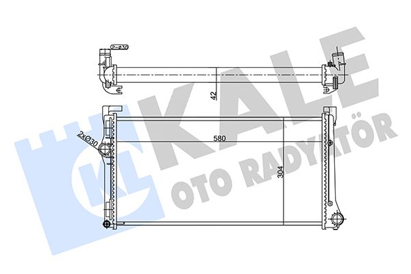 356905 KALE OTO RADYATÖR Радиатор, охлаждение двигателя