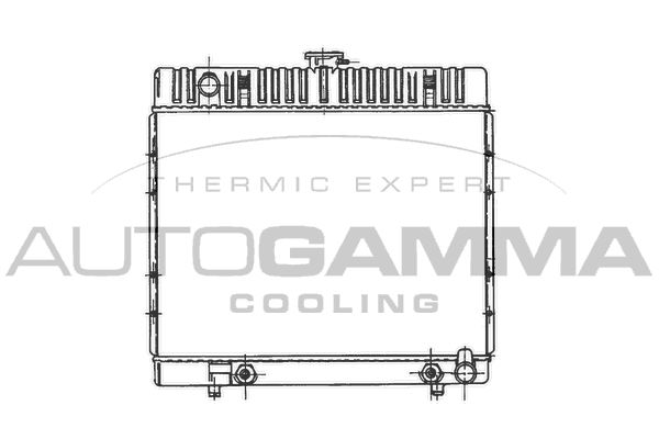 100533 AUTOGAMMA Радиатор, охлаждение двигателя