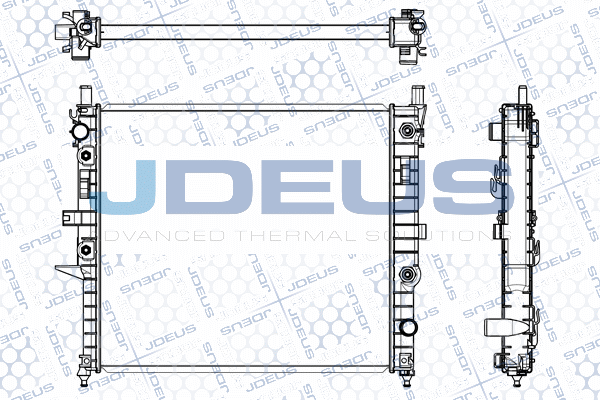 M0171260 JDEUS Радиатор, охлаждение двигателя