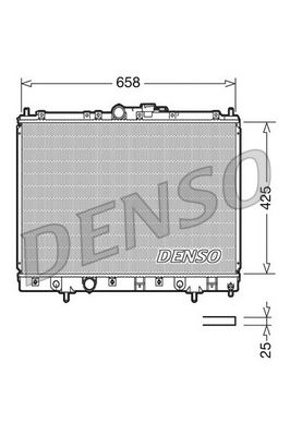 DRM45006 DENSO Радиатор, охлаждение двигателя