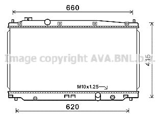 HD2253 AVA QUALITY COOLING Радиатор, охлаждение двигателя