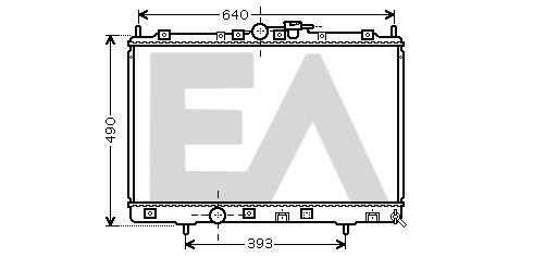 31R51080 EACLIMA Радиатор, охлаждение двигателя