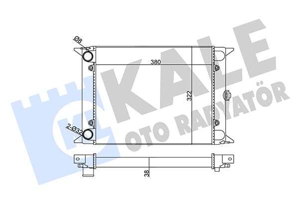123500 KALE OTO RADYATÖR Радиатор, охлаждение двигателя