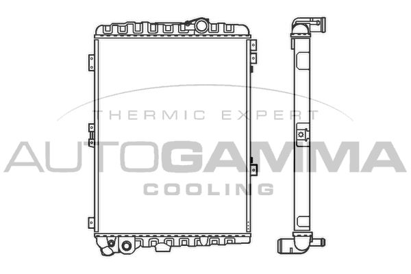 103036 AUTOGAMMA Радиатор, охлаждение двигателя