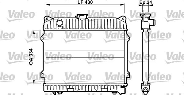 732097 VALEO Радиатор, охлаждение двигателя