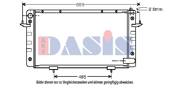 370440N AKS DASIS Радиатор, охлаждение двигателя