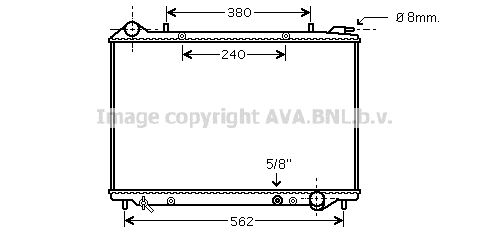 OLA2441 AVA QUALITY COOLING Радиатор, охлаждение двигателя