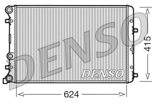 DRM27003 DENSO Радиатор, охлаждение двигателя