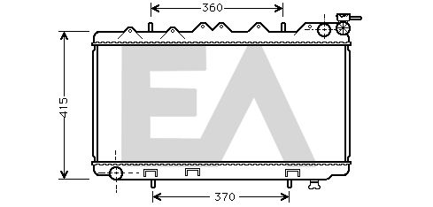 31R18056 EACLIMA Радиатор, охлаждение двигателя