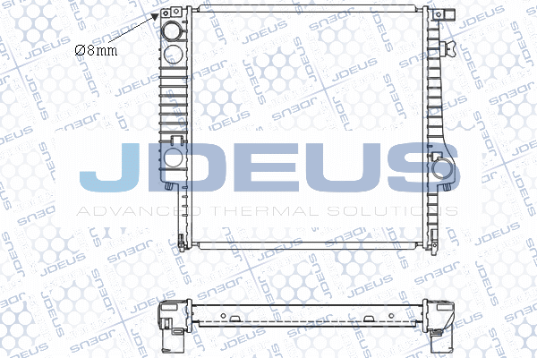 M0050100 JDEUS Радиатор, охлаждение двигателя