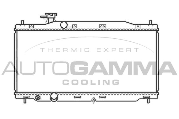 105792 AUTOGAMMA Радиатор, охлаждение двигателя