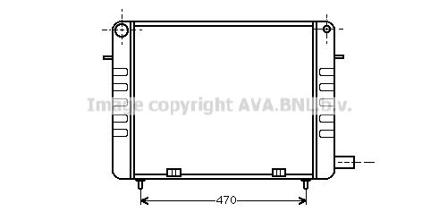 OL2103 AVA QUALITY COOLING Радиатор, охлаждение двигателя