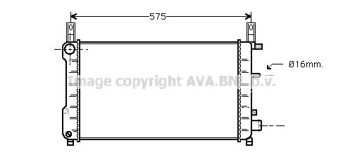 FD2198 PRASCO Радиатор, охлаждение двигателя