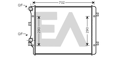 31R77049 EACLIMA Радиатор, охлаждение двигателя