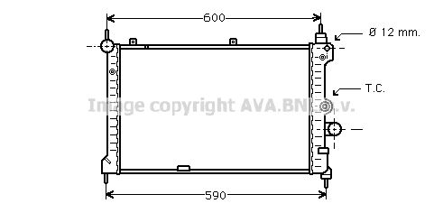 OL2127 AVA QUALITY COOLING Радиатор, охлаждение двигателя