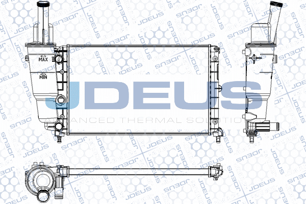 RA0110340 JDEUS Радиатор, охлаждение двигателя