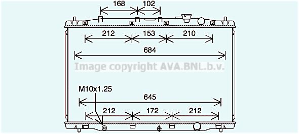 HD2313 PRASCO Радиатор, охлаждение двигателя