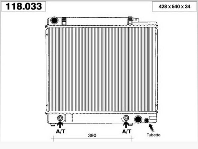 118033 AHE Радиатор, охлаждение двигателя