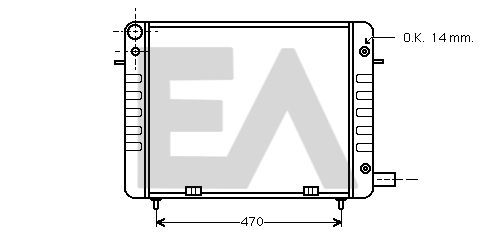 31R54072 EACLIMA Радиатор, охлаждение двигателя