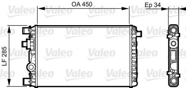 732789 VALEO Радиатор, охлаждение двигателя