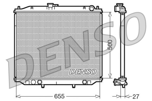 DRM46020 DENSO Радиатор, охлаждение двигателя