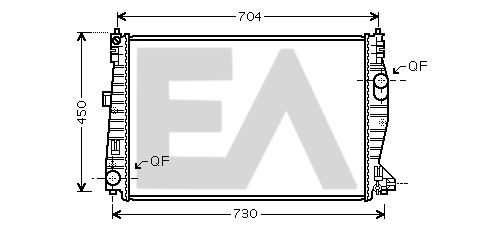 31R03035 EACLIMA Радиатор, охлаждение двигателя