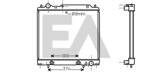 31R51074 EACLIMA Радиатор, охлаждение двигателя