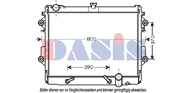 210222N AKS DASIS Радиатор, охлаждение двигателя