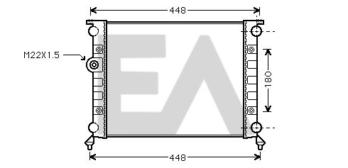 31R42002 EACLIMA Радиатор, охлаждение двигателя