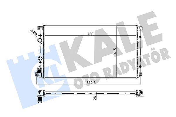 197000 KALE OTO RADYATÖR Радиатор, охлаждение двигателя