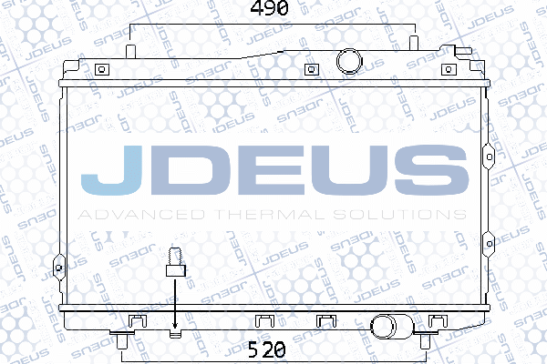 065M17 JDEUS Радиатор, охлаждение двигателя